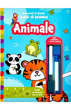 Coperta cărții 'Învață să desenezi: Animale'