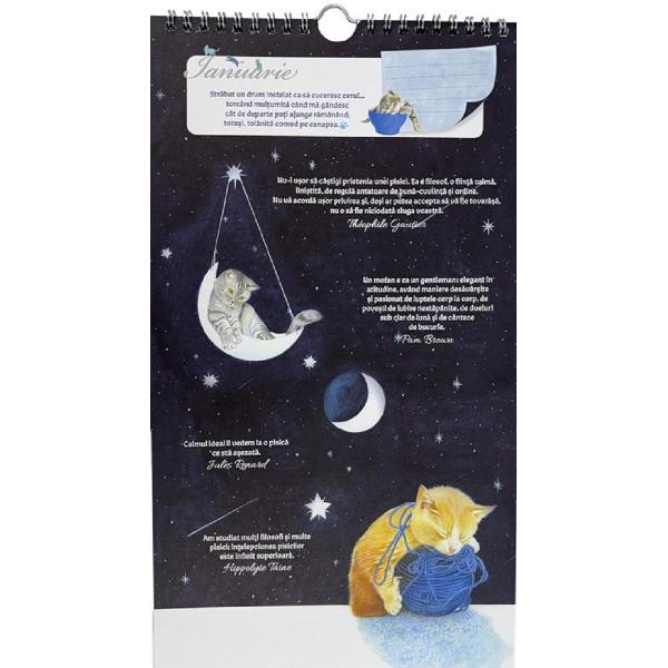 Calendar 2026: Pisica si Luna