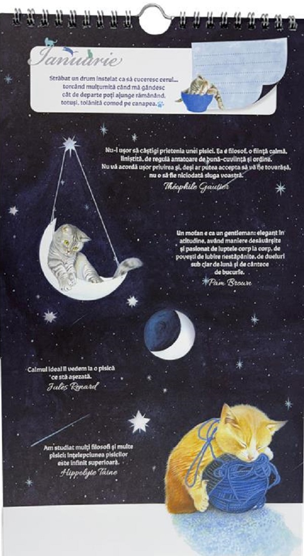 Calendar 2026: Pisica si Luna