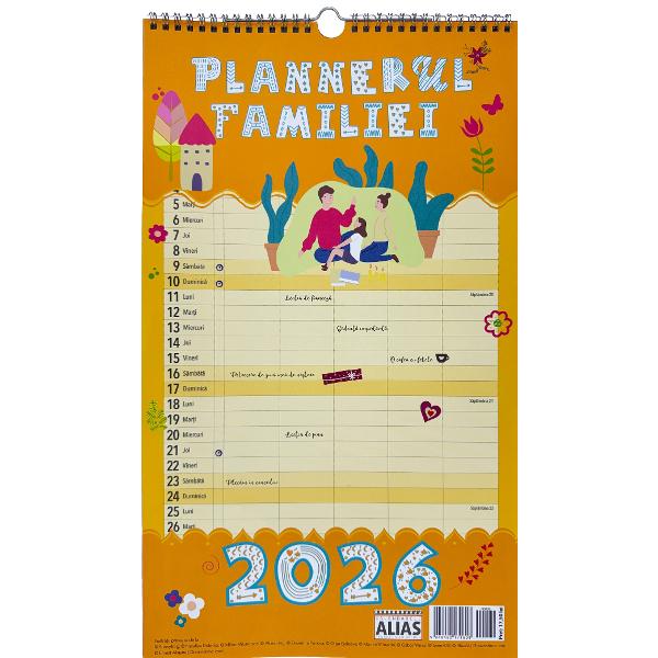 Calendar 2026: Plannerul familiei