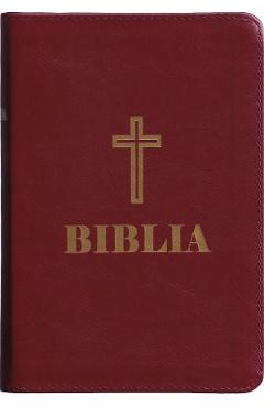 Biblia cu fermoar grena Ed.2025