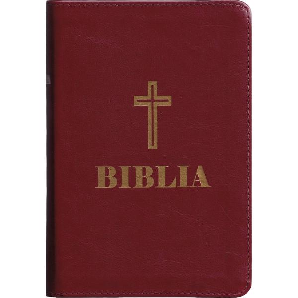 Biblia cu fermoar grena Ed.2025