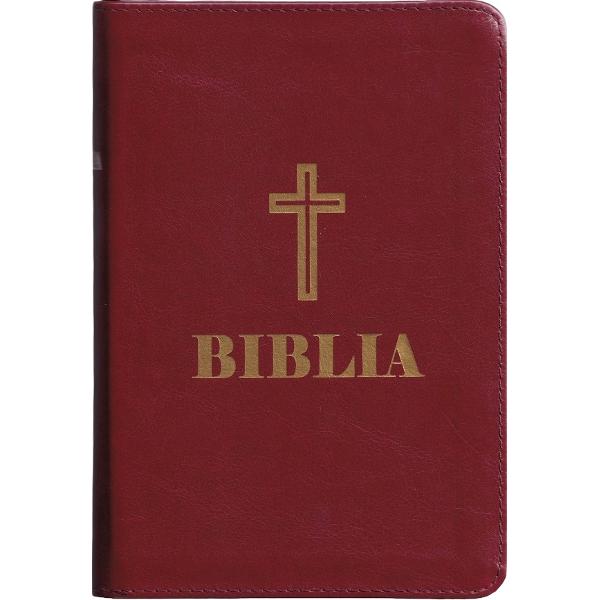 Biblia cu fermoar grena Ed.2023
