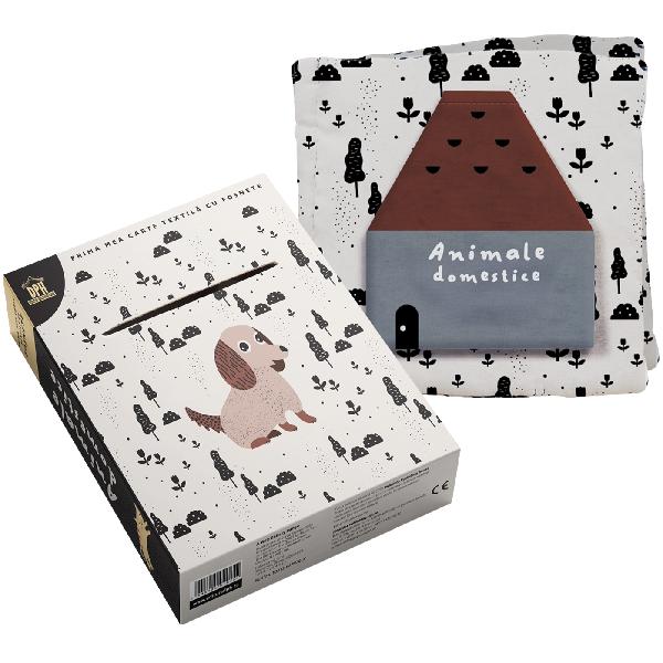 Animale domestice. Prima mea carte textila cu fosnete