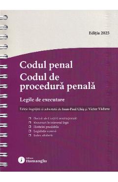 Poza produsului Codul penal. Codul de procedura penala Act. 6 octombrie 2025 Ed. Spiralata - Victor Vaduva, Ioan-Paul Chis