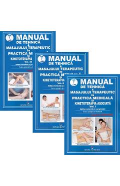 Poza produsului Pachet 3 volume: Manual de tehnica a masajului terapeutic in practica medicala si kinetoterapia asociata - Anghel Diaconu