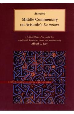 Coperta cărții 'Middle Commentary on Aristotle's de Anima -'
