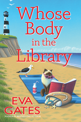 Coperta cărții 'Whose Body in the Library: A Lighthouse Library Mystery - Eva Gates'