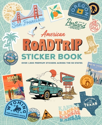 Coperta cărții 'American Road Trip Sticker Book -'