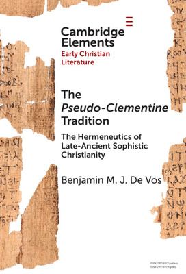 Coperta cărții 'The Pseudo-Clementine Tradition - Benjamin M. J. De Vos'