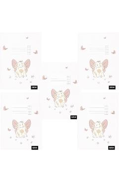 Imaginea produsului 'Set 5 caiete matematică 12 file. Iepuraș'