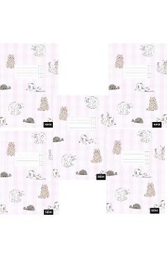 Imaginea produsului 'Set 5 caiete matematică 12 file. Pisici'