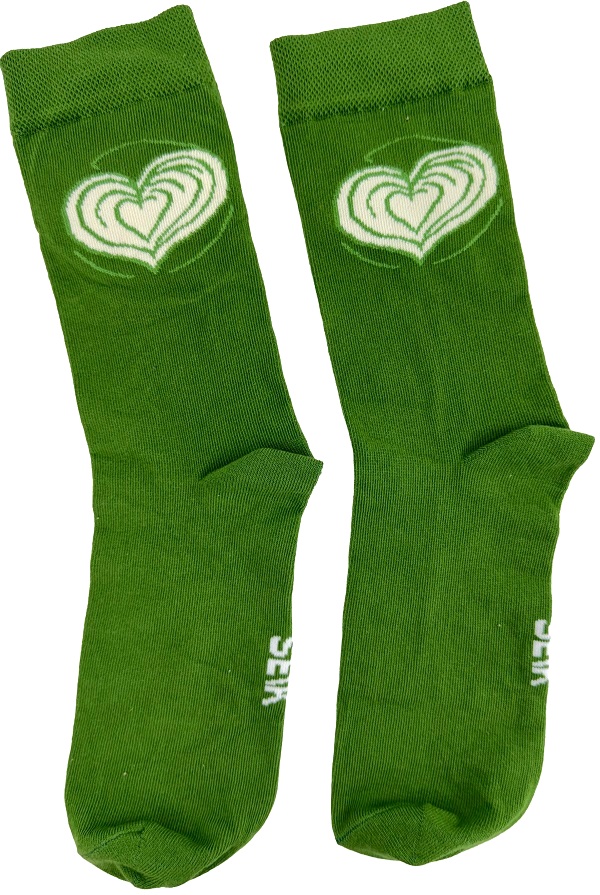 Sosete verzi. I love you so Matcha