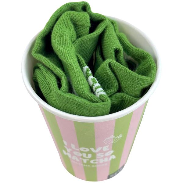 Sosete verzi. I love you so Matcha