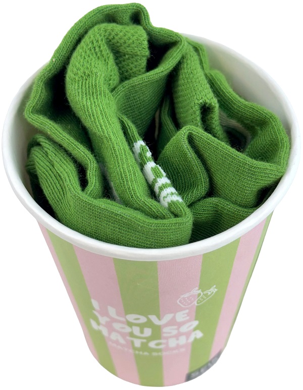 Sosete verzi. I love you so Matcha