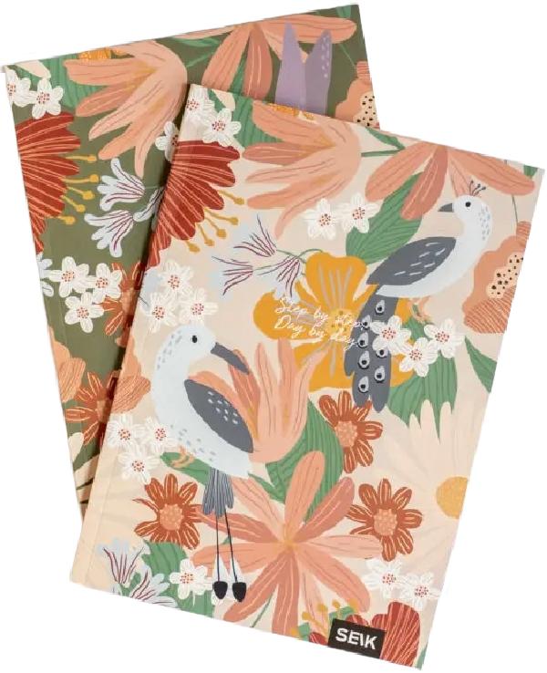  Set 2 caiete liniatura punctata: Jungla si pasari