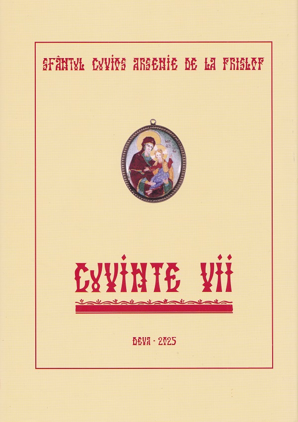 Cuvinte vii Ed.2025 - Sfantul Cuvios Arsenie de la Prislop