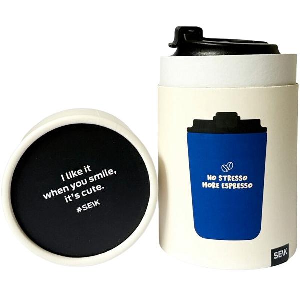 Termos albastru. No stresso more espresso