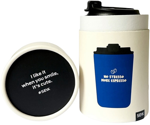 Termos albastru. No stresso more espresso