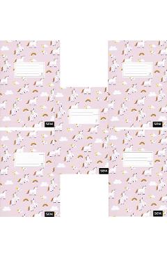 Imaginea produsului 'Set 5 caiete dictando 12 file. Unicorn'