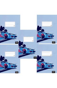 Imaginea produsului 'Set 5 caiete dictando 12 file. Mașina'