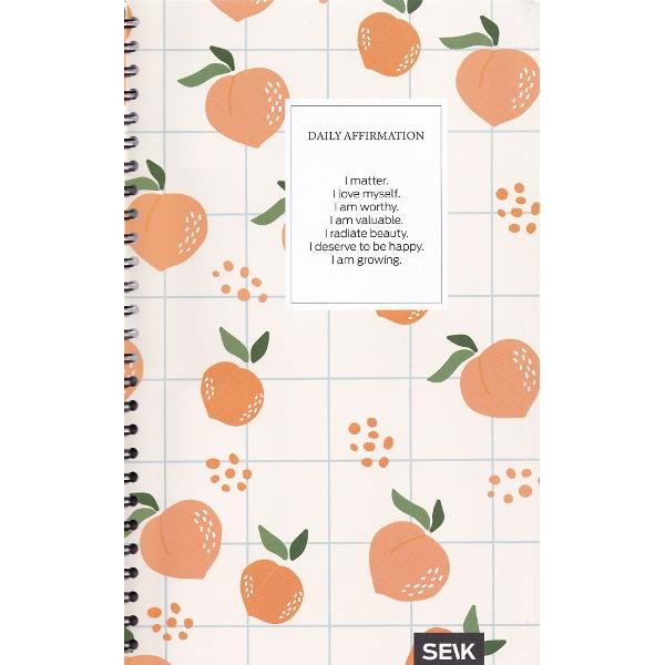 Jurnal: Daily Affirmation. Piersici. Necartonat