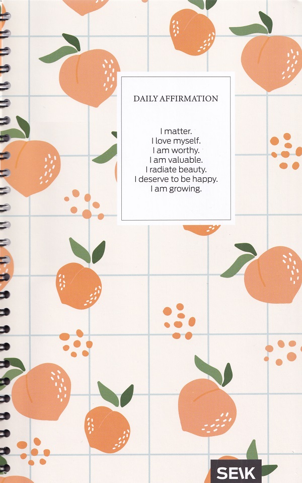 Jurnal: Daily Affirmation. Piersici. Necartonat