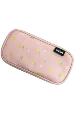 Poza produsului Penar roz imprimeu lamai. Lemon