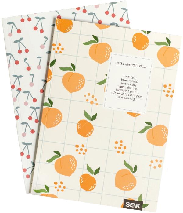 Set 2 caiete dictando si matematica: Piersici si cirese