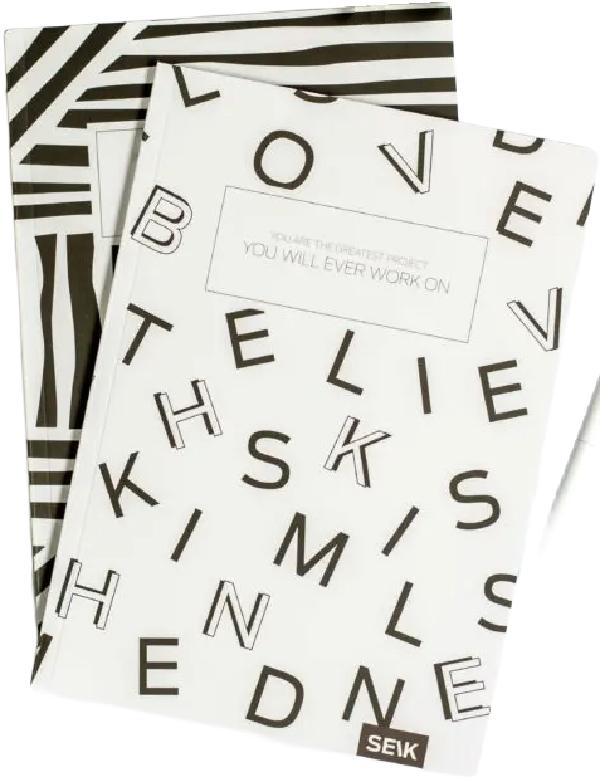 Set 2 caiete dictando si matematica: Black and White