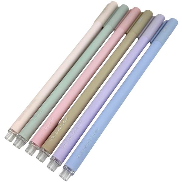 Set 6 pixuri culori pastel. Happy Pens