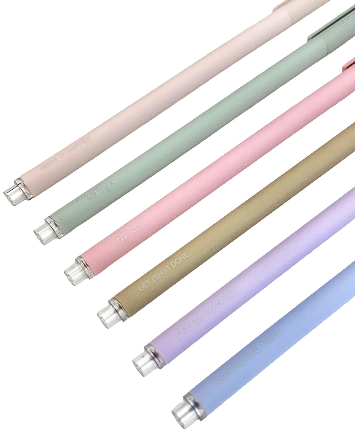 Set 6 pixuri culori pastel. Happy Pens