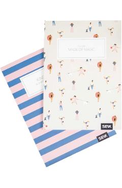 Imaginea produsului 'Set 2 caiete liniatură punctată: Kindness and Magic'