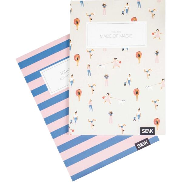 Set 2 caiete liniatura punctata: Kindness and Magic