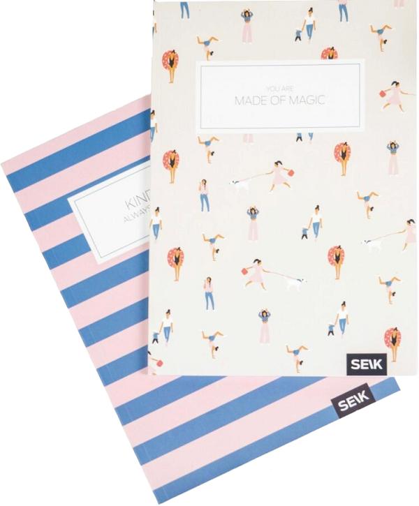 Set 2 caiete liniatura punctata: Kindness and Magic