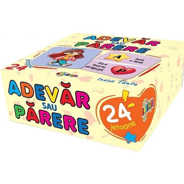 Adevar sau parere. 24 jetoane - Inesa Tautu