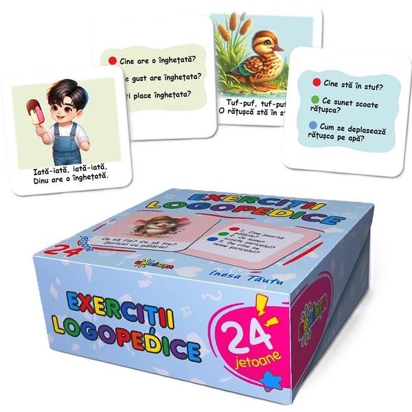 Exercitii logopedice. 24 jetoane - Inesa Tautu