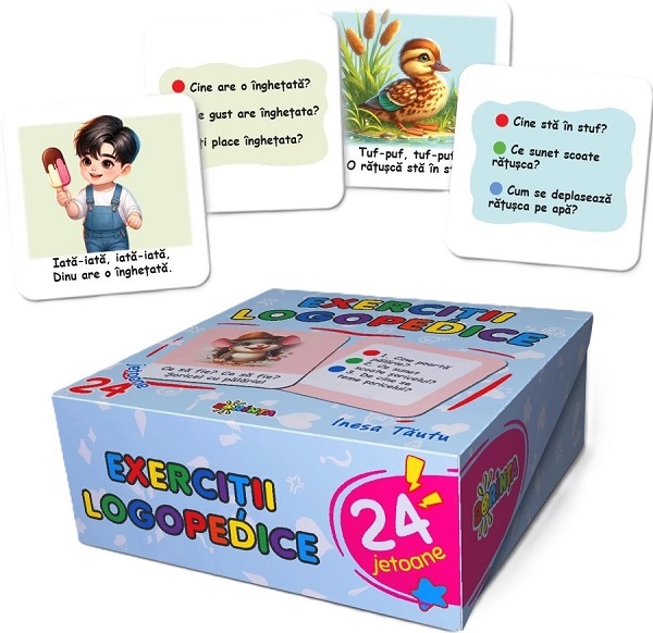 Exercitii logopedice. 24 jetoane - Inesa Tautu