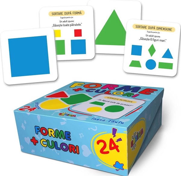 Forme + culori. 24 jetoane - Inesa Tautu