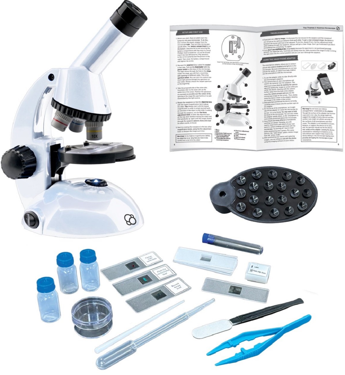 Microscop 600x cu adaptor smartphone