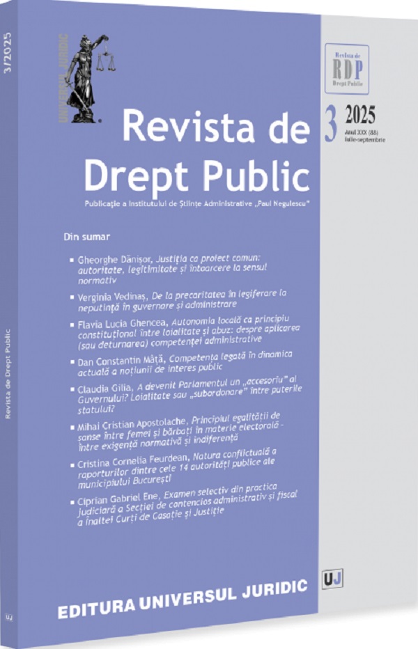 Revista de Drept Public Nr.3 din 2025