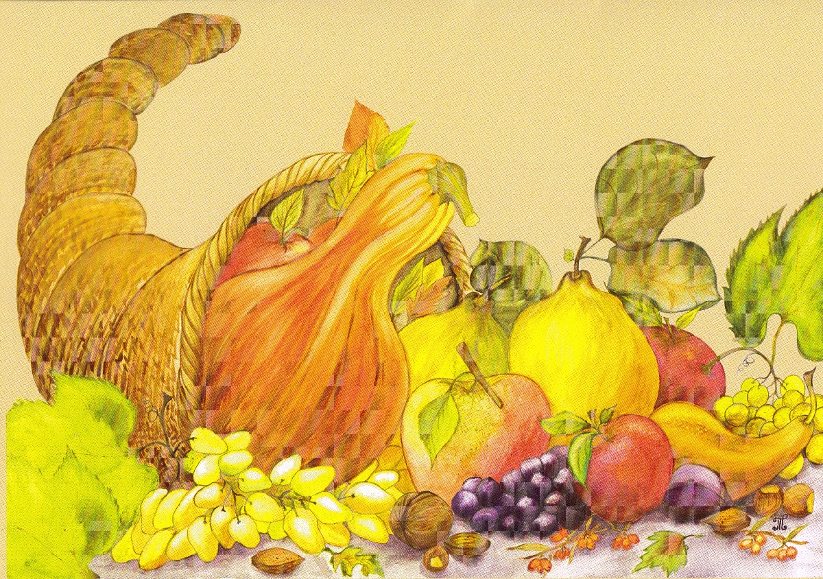 Felicitare: Cornul abundentei