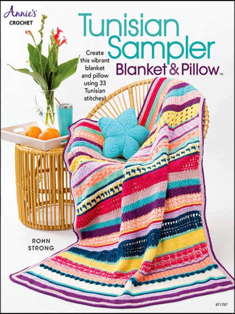 Tunisian Sampler Blanket & Pillow - Rohn Strong