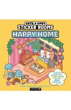 Coperta cărții 'Sticker Rooms: Happy Home - Harry|guillet Alexander'