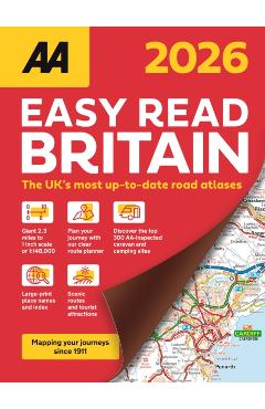 Poza produsului AA Easy Read Britain 2026 Spiral - Aa Publishing