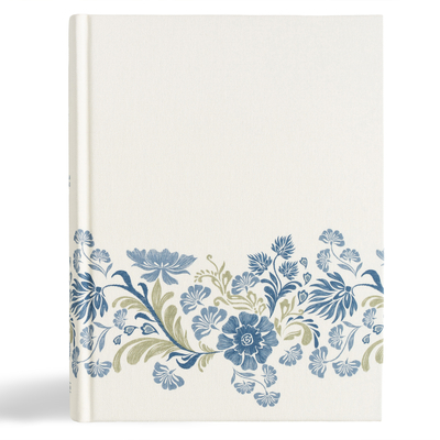 CSB Notetaking Bible, Large Print Edition, Cream Floral Cloth Over Board - 