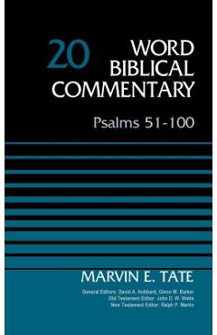 Coperta cărții 'Psalms 51-100, Volume 20: 20 - Marvin Tate'