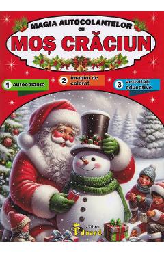 Coperta cărții 'Magia autocolantelor cu Moș Crăciun'