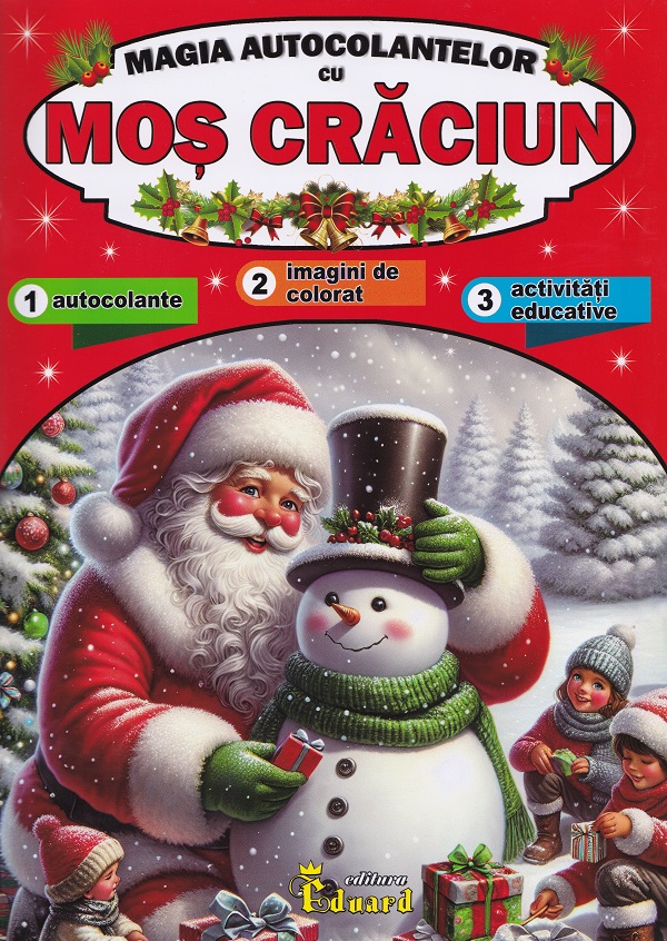 Magia autocolantelor cu Mos Craciun