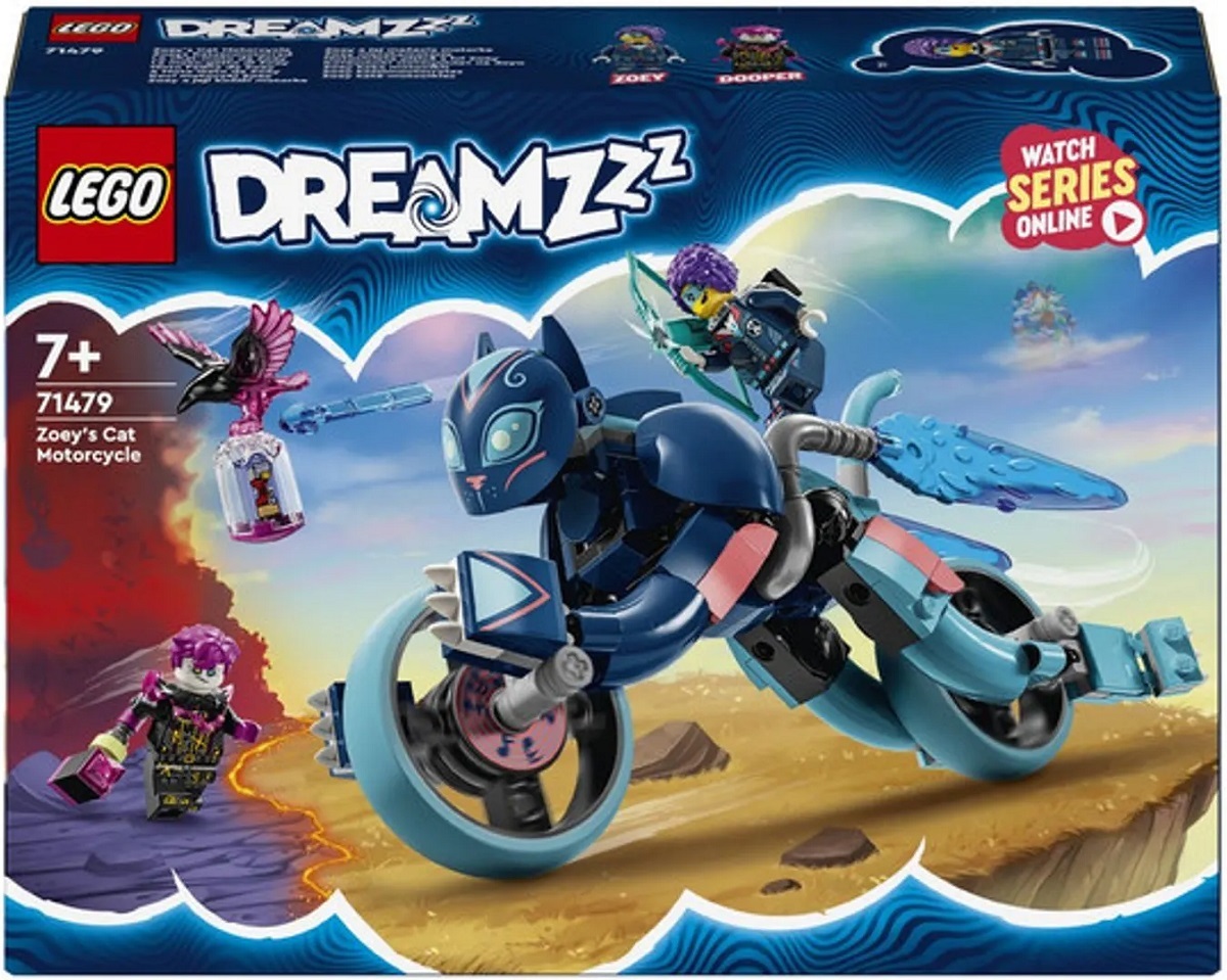 Lego Dreamzzz. Motocicleta-pisica a lui Zoey